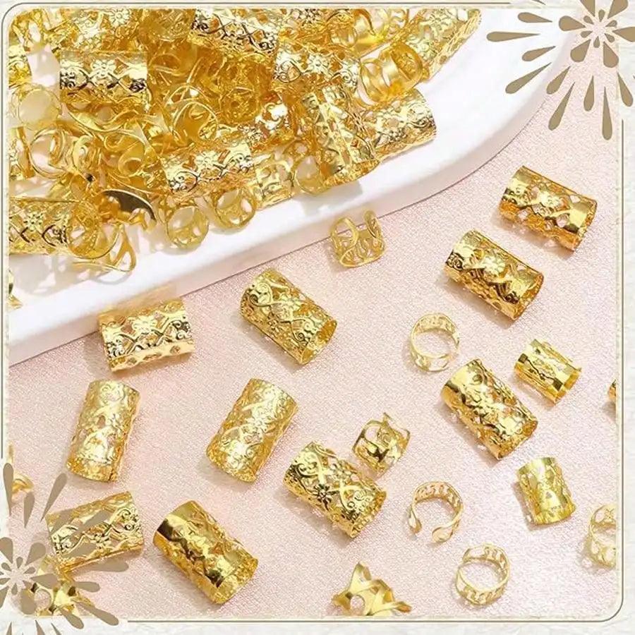 JAMBRA Women's Gold Silver Stylish Hair Cuff Accessories - JAMBRA