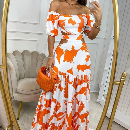 JAMBRA Summer Breeze Swing Tie Maxi Dress